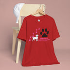 Dog Pawprint T-Shirt — "Pawprints Everywhere I Go" Cute Pet Lover Tee