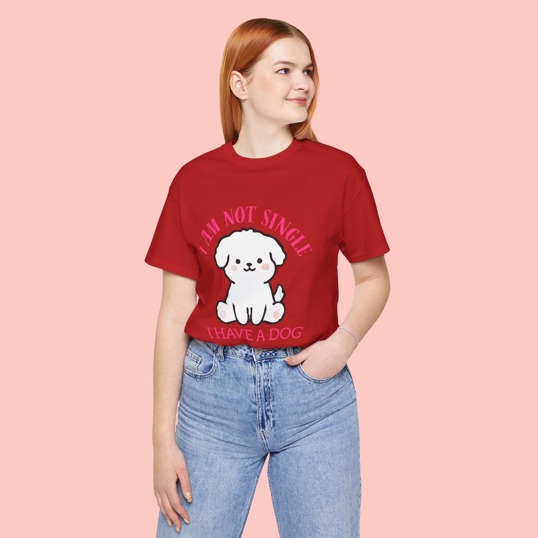 Dog Lover T-Shirt — “I Am Not Single I Have a Dog” Cute Puppy Tee