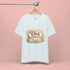Dog Mom T-Shirt – Floral Heart Paw Design