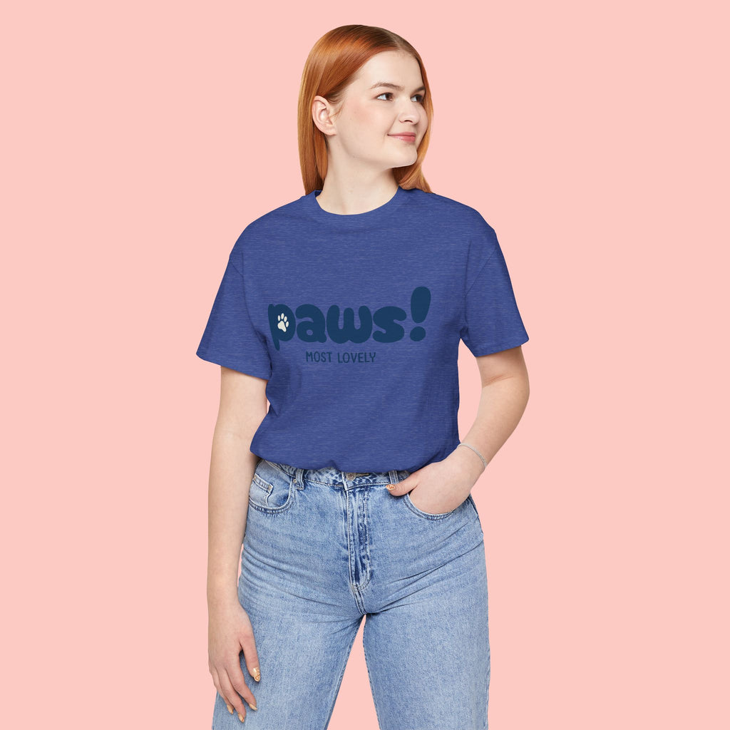 Paws! Cute Paw Print Tee — "Most Lovely" Graphic T-Shirt for Dog & Cat Lovers