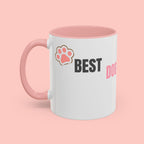 Dog Mom Coffee Mug — Best Dog Mom Ever Accent Ceramic Mug (11oz & 15oz)