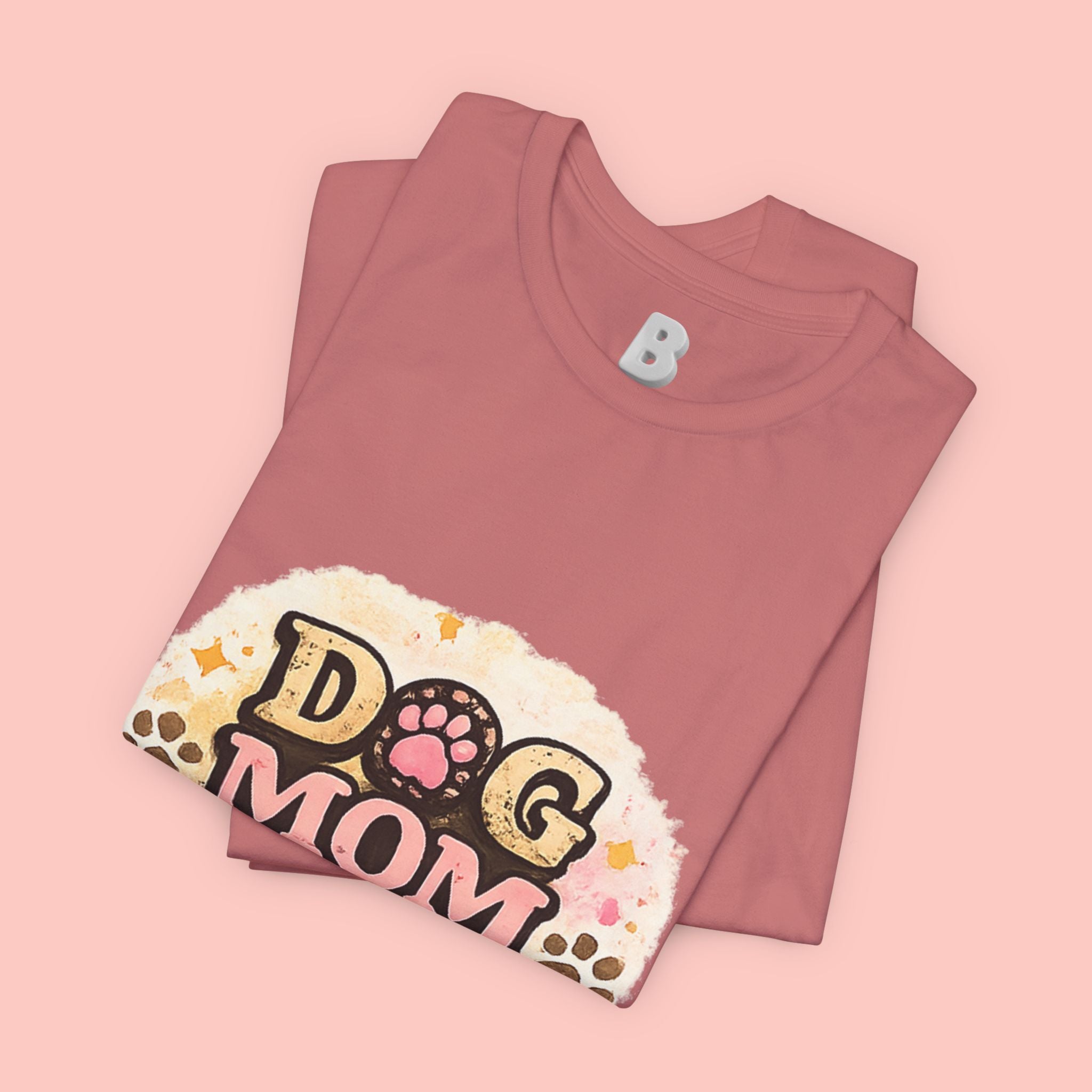 Dog Mom T-Shirt – "Loving My Dog Life" Cute Paw Print Tee for Pet Moms