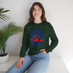 Dog Mama Crewneck Sweatshirt — Cute Paw Print Graphic for Dog Lovers
