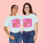 Dog Mom T-Shirt — Cute Pink "D for Dog, M for Mom" Graphic Tee