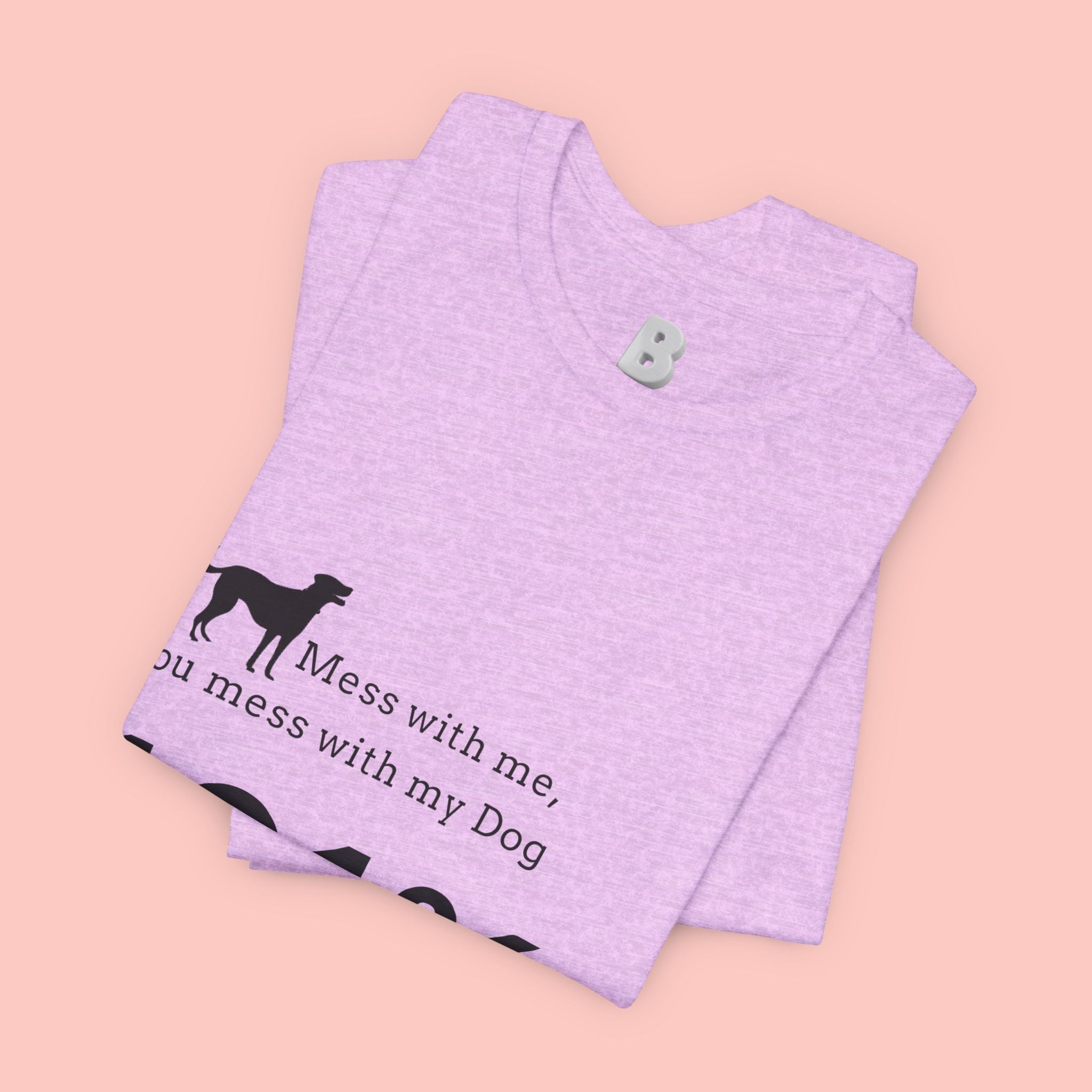 Dog Lover T‑Shirt — "Mess with me, you mess with my Dog 101% sure"