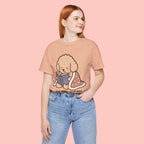 Paw Prints On My Soul T‑Shirt — Cute Reading Puppy Graphic Tee