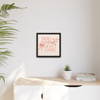 Dog Hair Don’t Care Framed Canvas Print