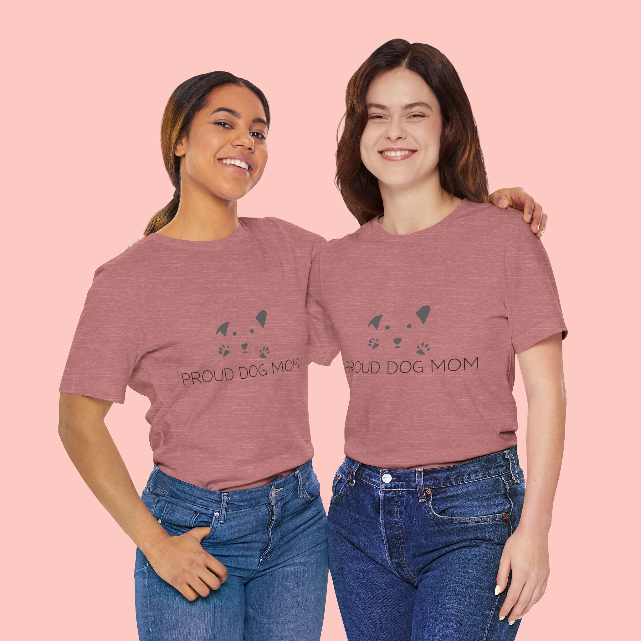 Proud Dog Mom T-Shirt — Cute Paw Print Dog Mom Tee