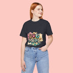 Dog Mom T-Shirt — Colorful Paw Print Graphic Tee for Pet Lovers