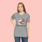 Marry the Man Dog Lover T-Shirt — Cute Couple & Pet Graphic Tee