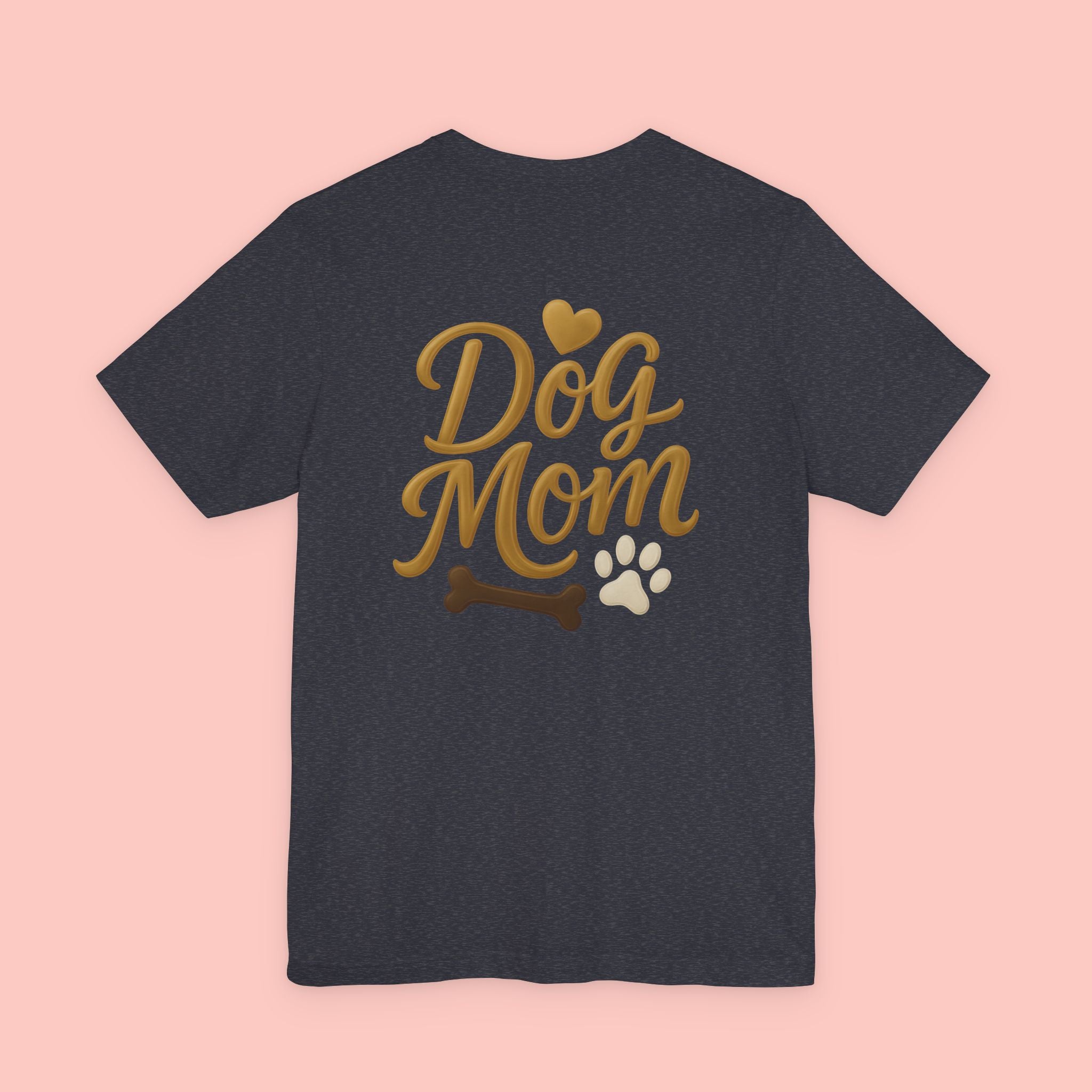 Dog Mom T-Shirt — Cute Paw & Bone Graphic Tee for Pet Lovers