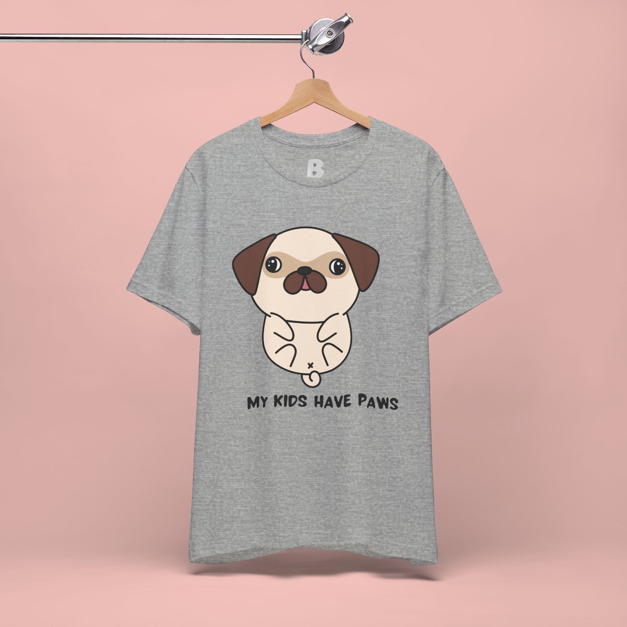 Pug 'My Kids Have Paws' T-Shirt