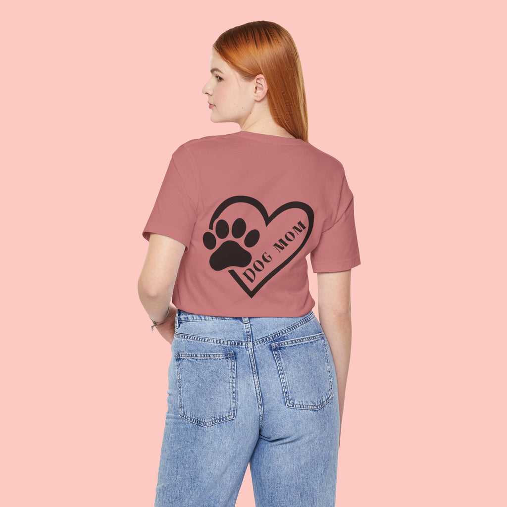 Dog Mom Heart Paw T-Shirt – Cute Pet Lover Tee