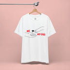 T-Shirt — "Me  My Dog" Minimalist Paw & Hand Illustration