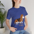 Dog Mom T‑Shirt — Cute Basset Hound I Love My Dog Mom Tee