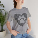 Fingerprint Heart Paw T-Shirt — Dog Paw Love Tee