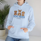 Dog Mom Hoodie — Cute Puppy Trio 'Dog Mom' Graphic Sweatshirt