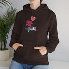 Kiss Your Dog Hoodie — Cute Heart & Dog Graphic Pullover