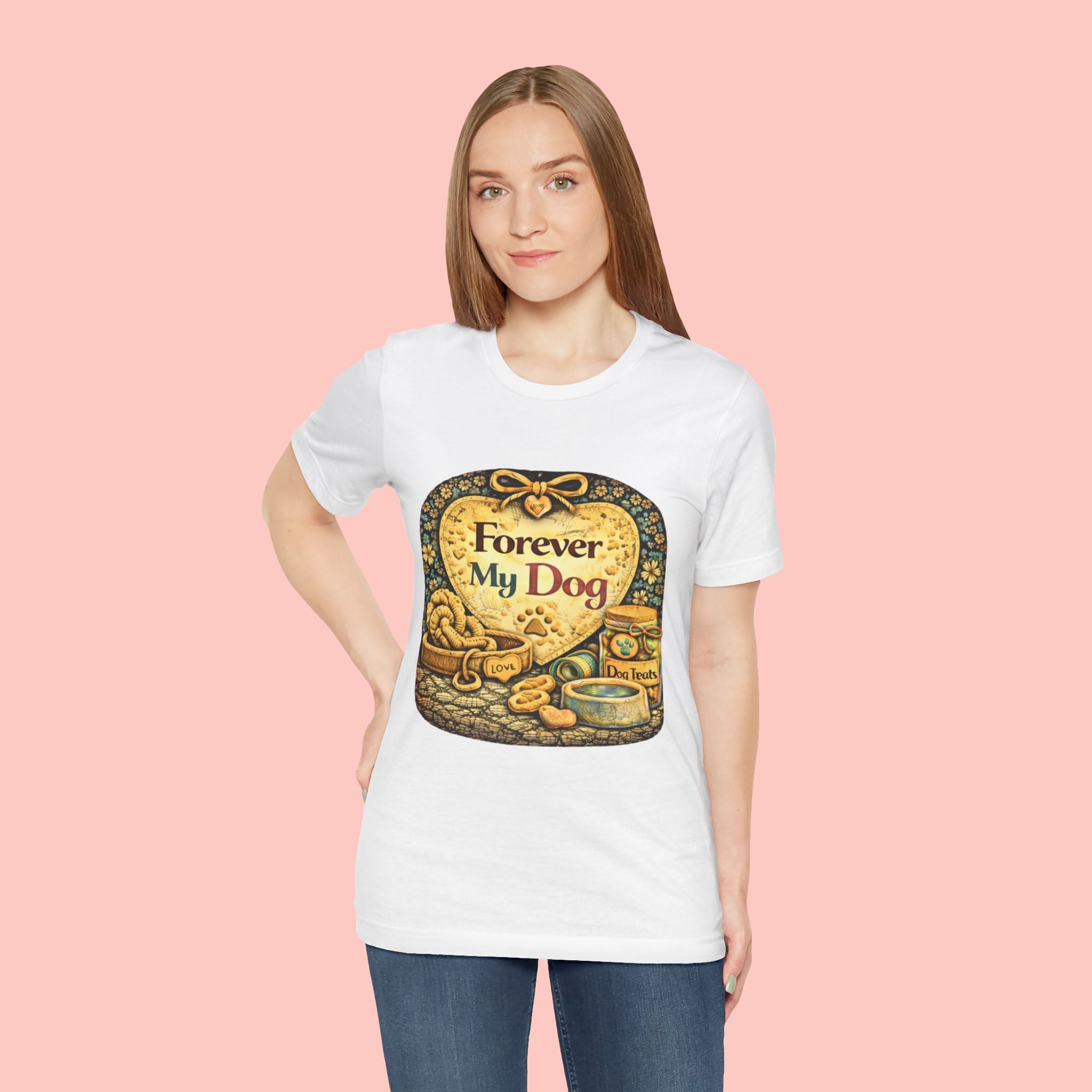 Dog T-Shirt — "Forever My Dog" Vintage Pet Lovers Tee