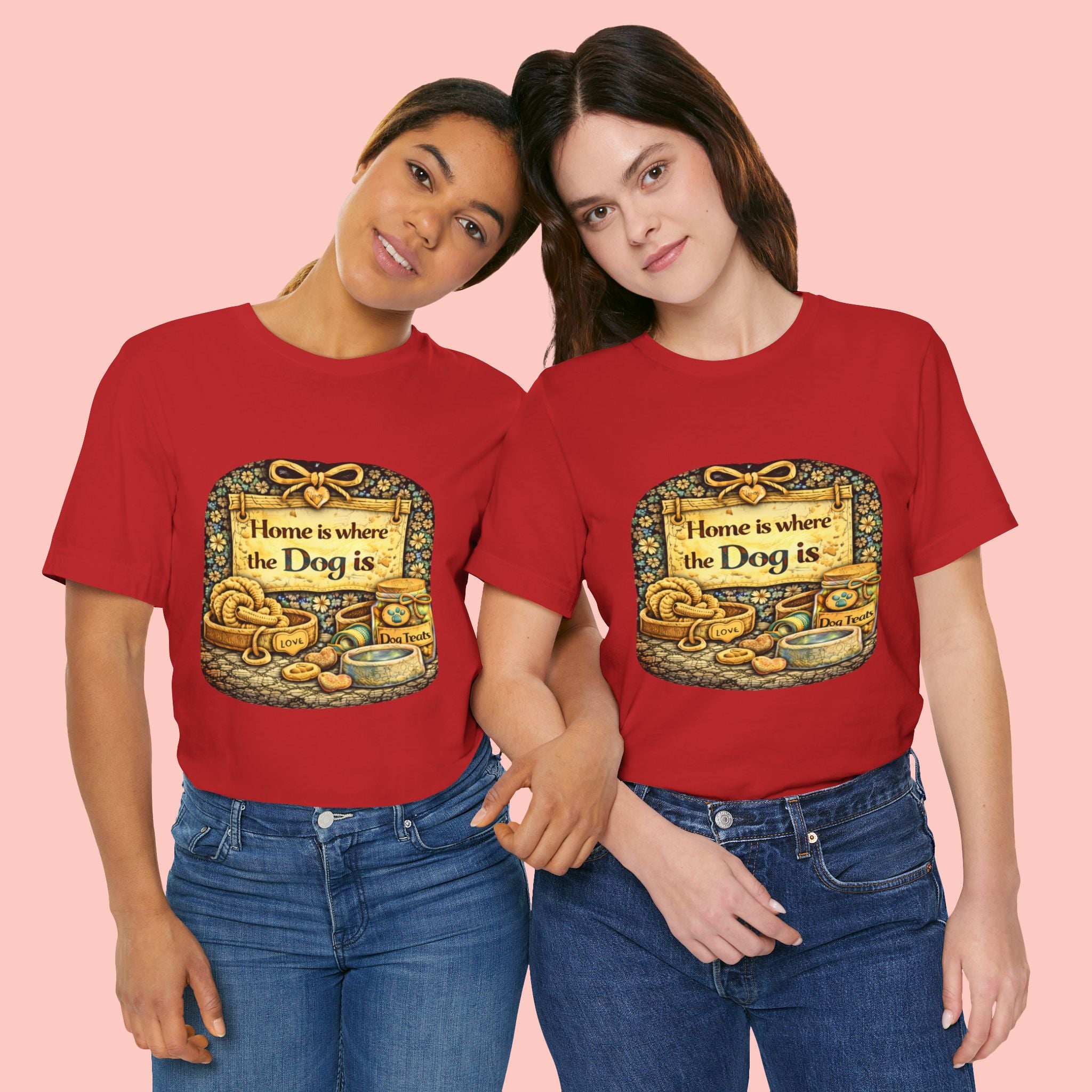 Home Is Where the Dog Is T-Shirt — Cozy Vintage Dog Lover Tee