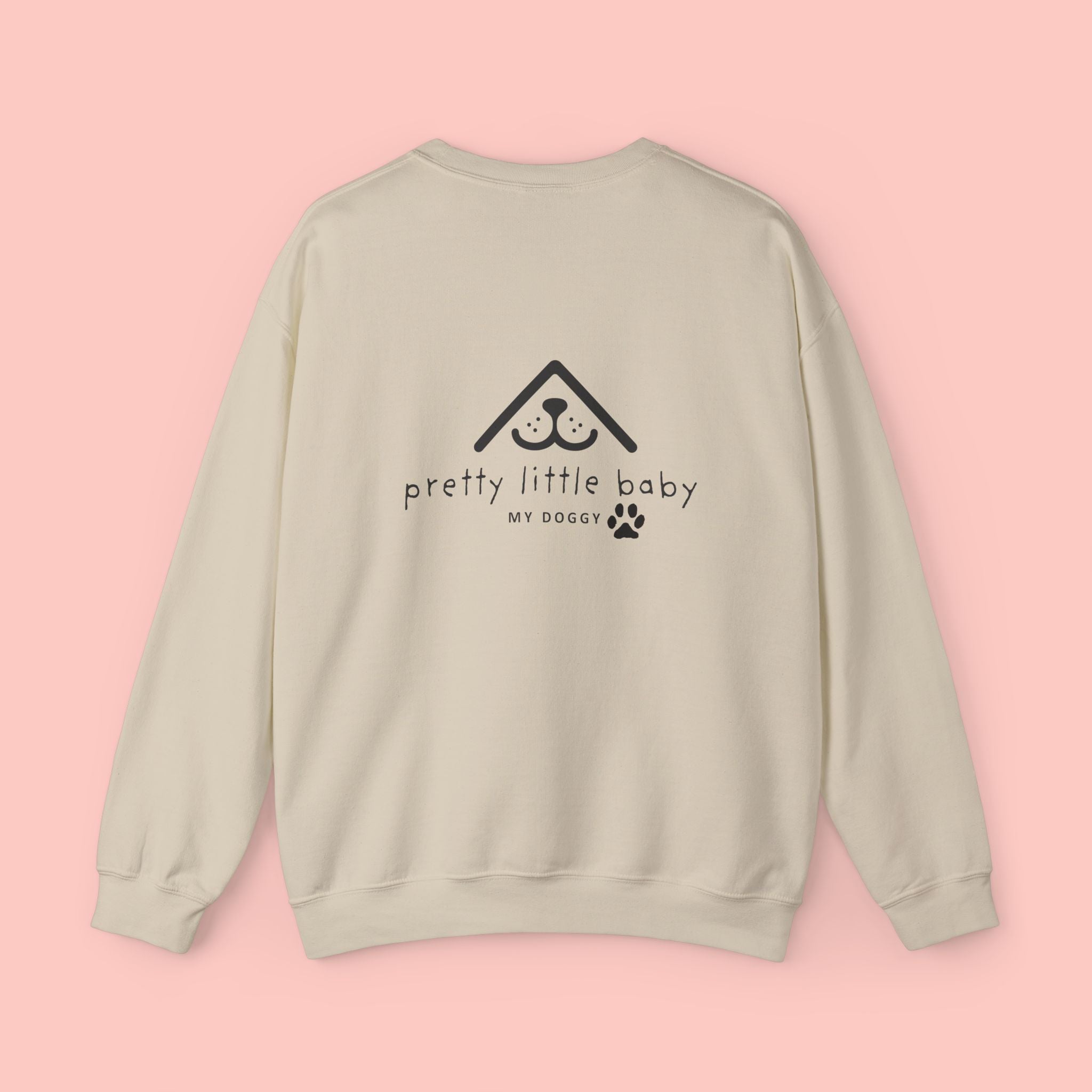 Crewneck Sweatshirt — "Pretty Little Baby" Puppy Face Design