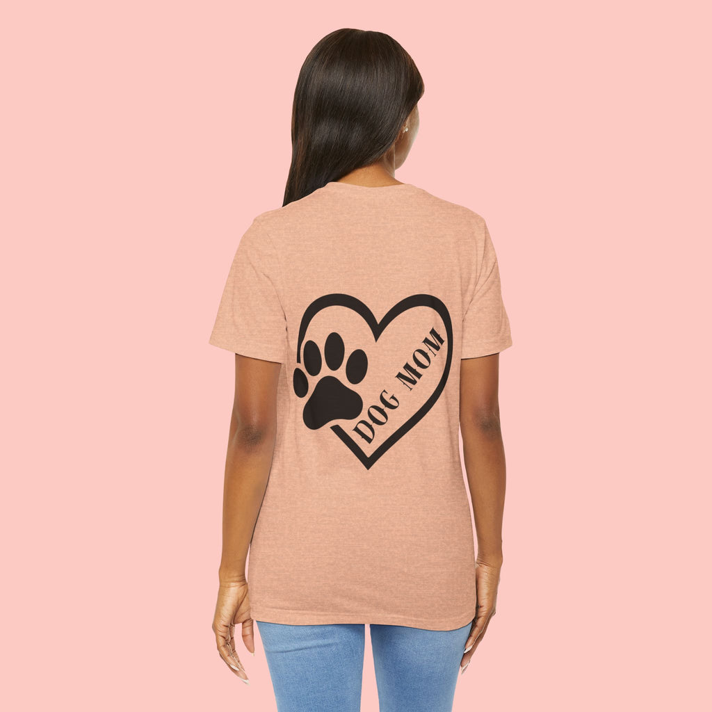 Dog Mom Heart Paw T-Shirt – Cute Pet Lover Tee
