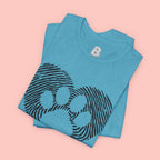 Fingerprint Heart Paw T-Shirt — Dog Paw Love Tee