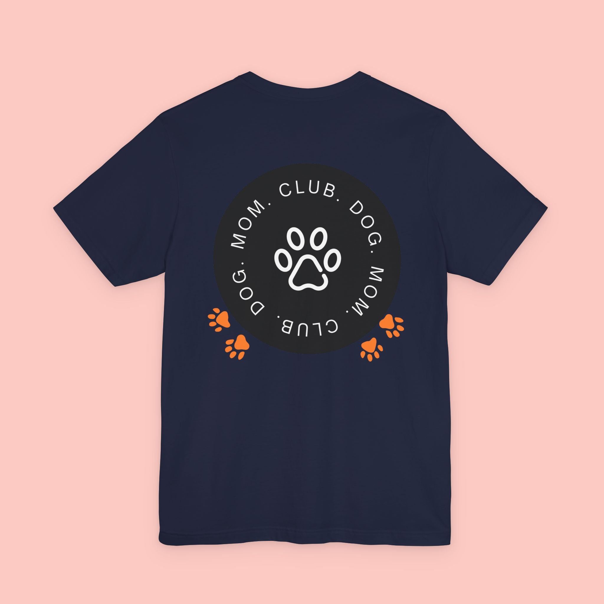 Dog Mom Club T-Shirt — Paw Print Graphic Tee for Pet Lovers