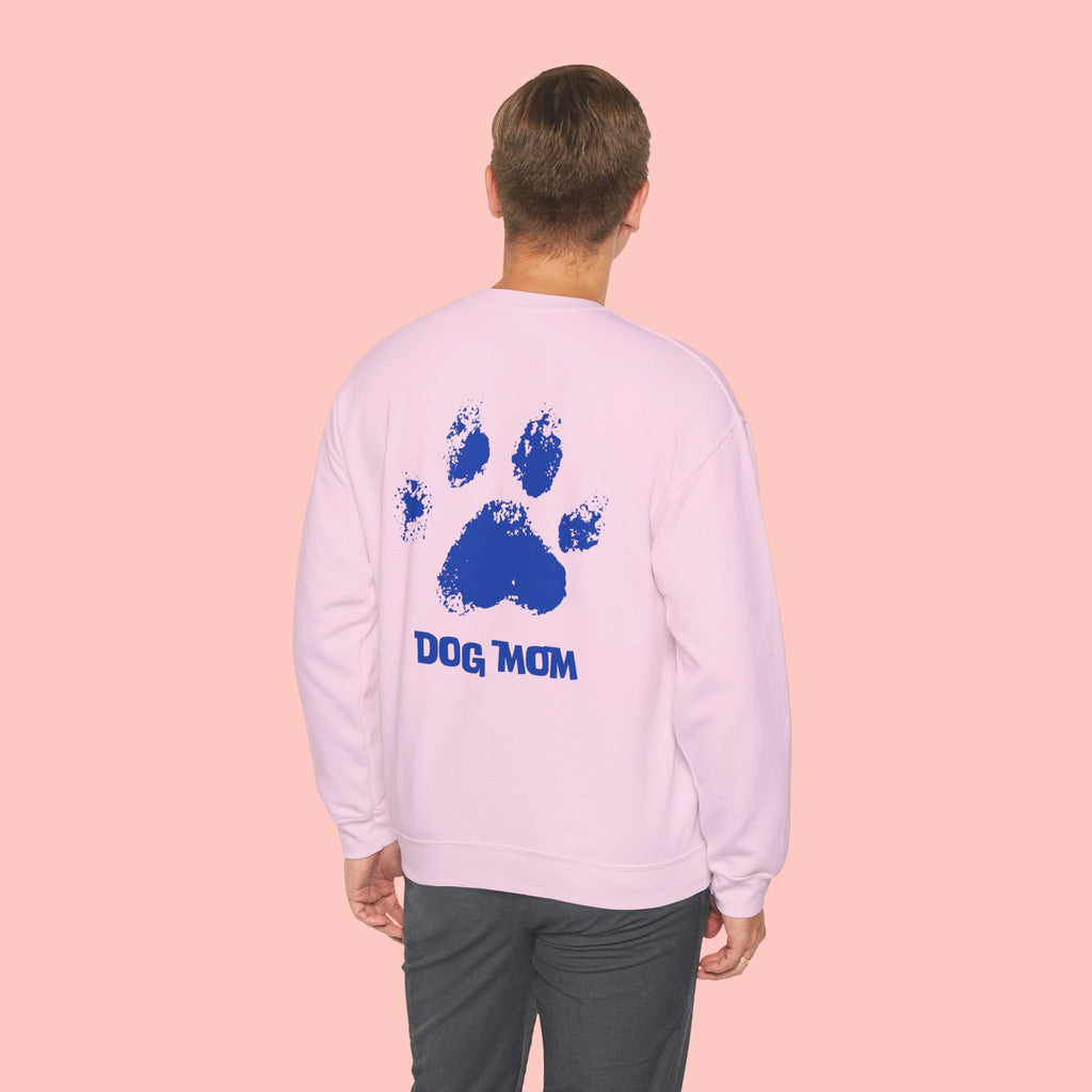 Dog Mom Crewneck Sweatshirt — Paw Print Graphic
