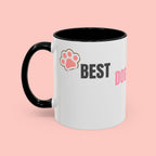 Dog Mom Coffee Mug — Best Dog Mom Ever Accent Ceramic Mug (11oz & 15oz)