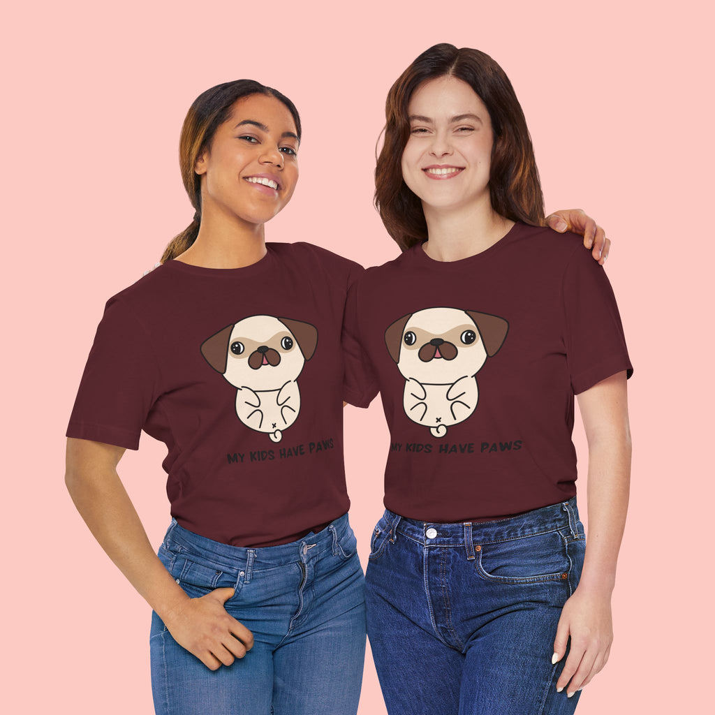 Pug 'My Kids Have Paws' T-Shirt
