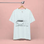 Coffee With My Dog T‑Shirt — Cute Minimalist Dog & Coffee Tee