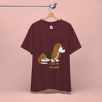 Dog Mom T‑Shirt — Cute Basset Hound I Love My Dog Mom Tee