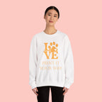Love Paw Crewneck Sweatshirt — Pet Lover Graphic Sweatshirt