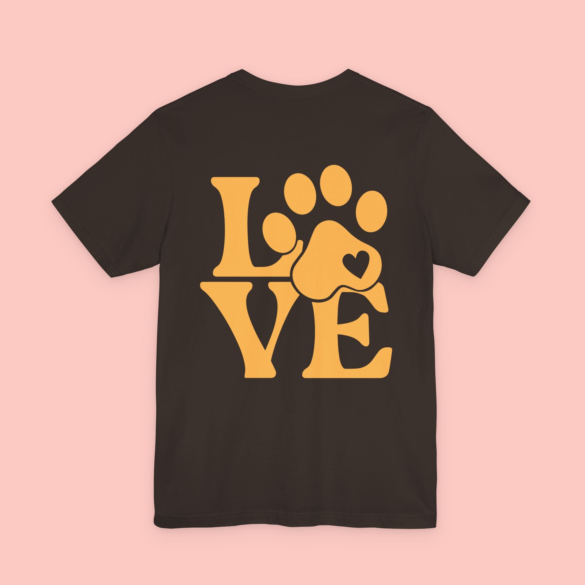 Love Paw Graphic Tee — Pet Lover T‑Shirt (LOVE with Paw Print)