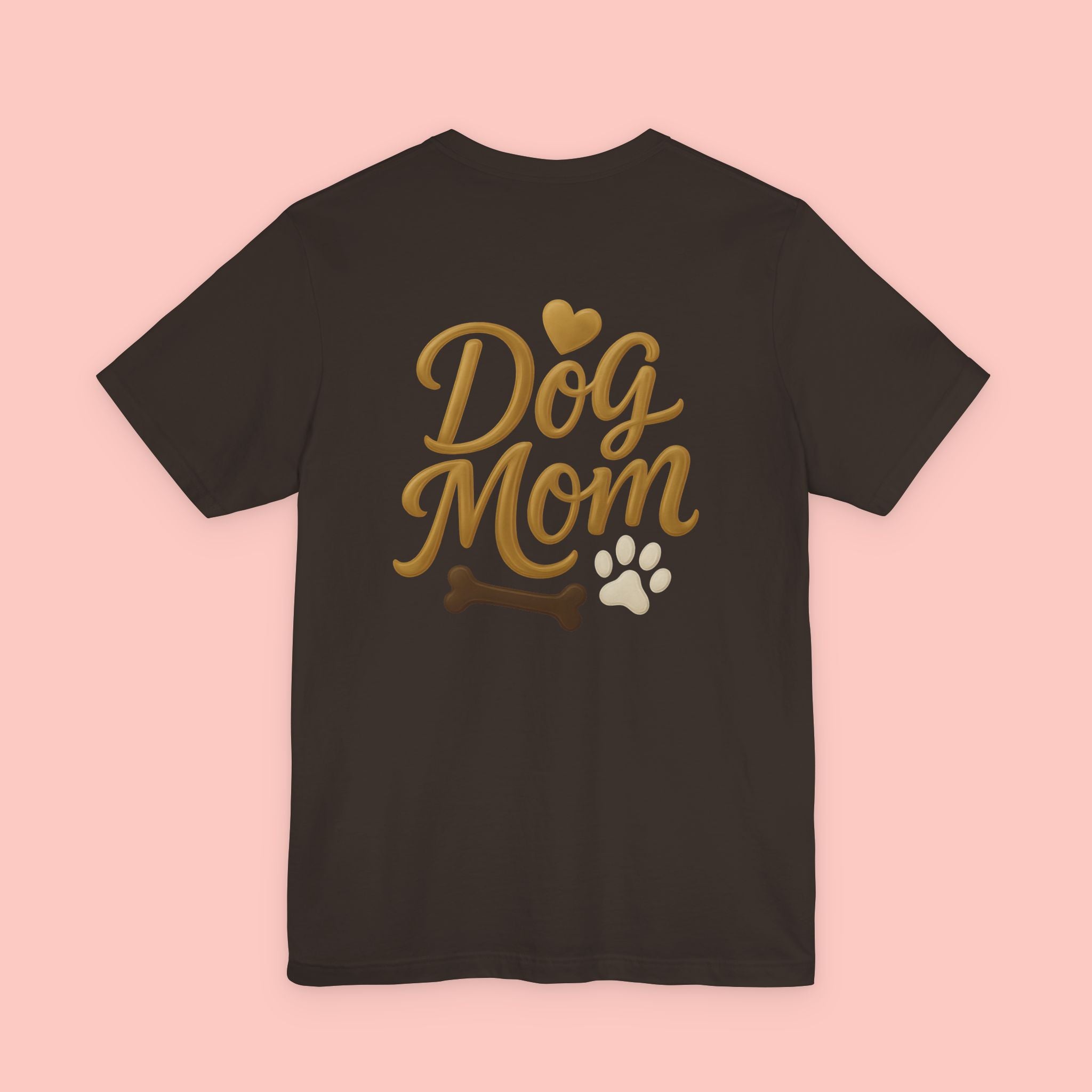 Dog Mom T-Shirt — Cute Paw & Bone Graphic Tee for Pet Lovers