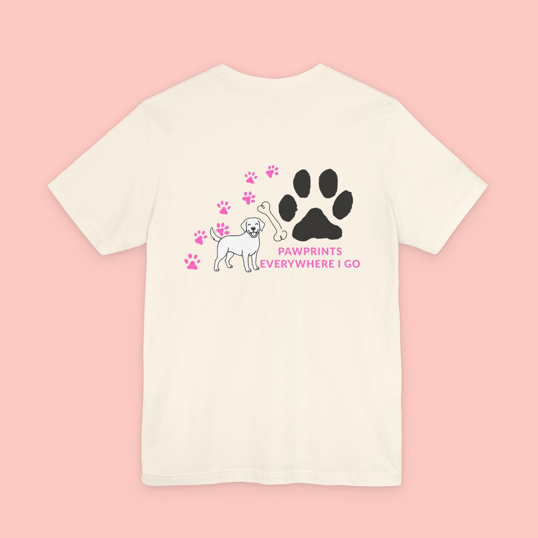 Pawprints Everywhere Tee — Dog Lover Short Sleeve Shirt