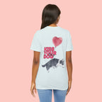 Kiss Your Dog Tee — Corgi Heart Balloon Graphic T-Shirt