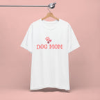 Dog Mom T-Shirt — Pink Paw Graphic Tee for Dog Lovers