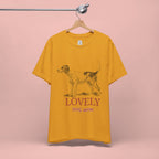 Lovely Dog Mom T-Shirt — Vintage Sketch Dog Graphic Tee