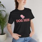 Dog Mom T-Shirt — Pink Paw Graphic Tee for Dog Lovers