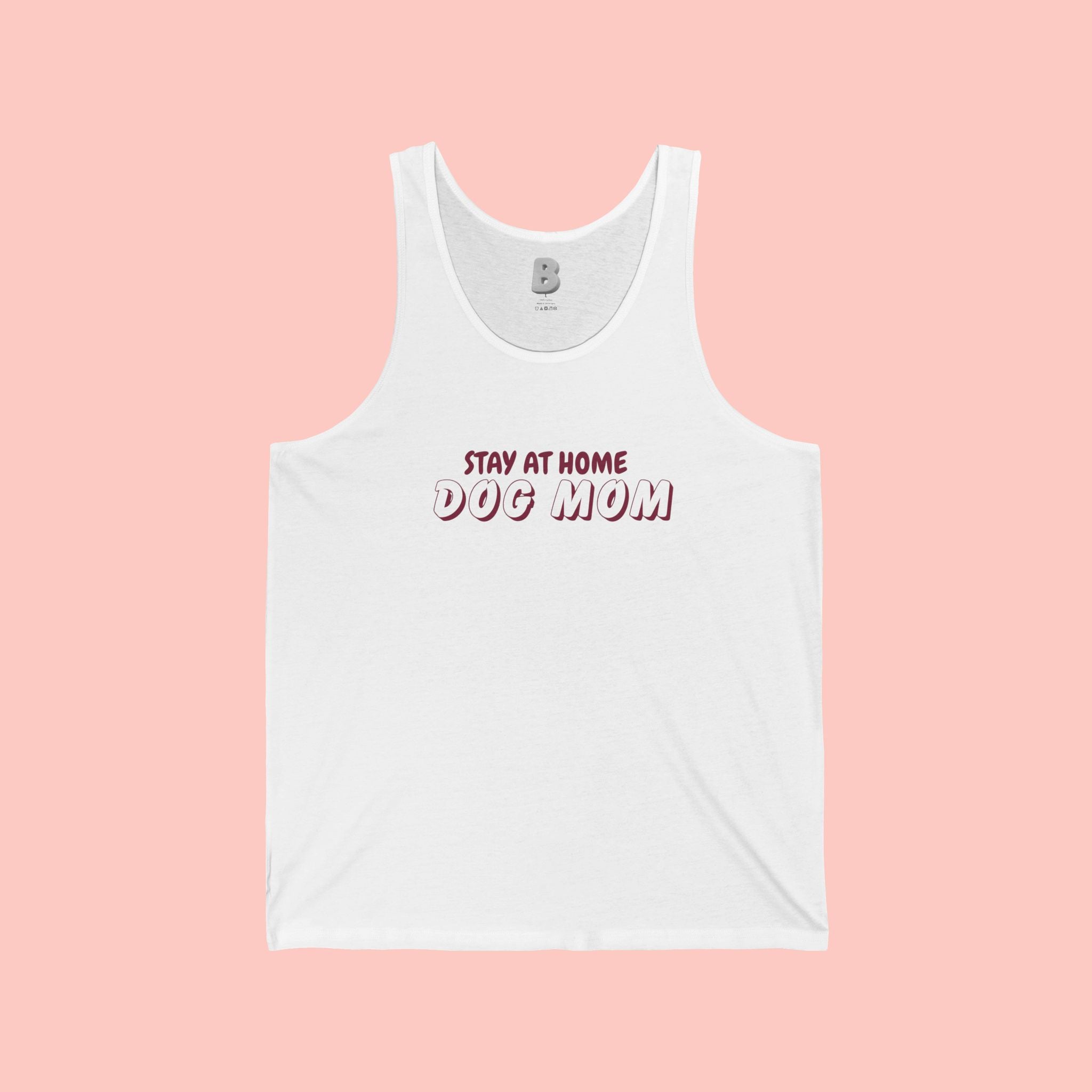 Stay At Home Dog Mom Tank Top — Cute Pet Lover Summer Tank