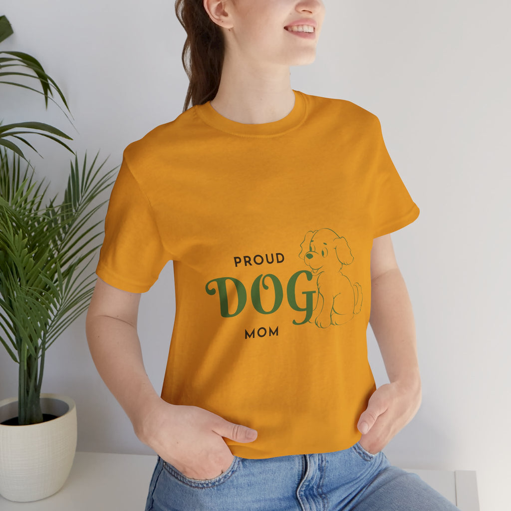 Proud Dog Mom T-Shirt – Cute Paw Print & Puppy Graphic Tee