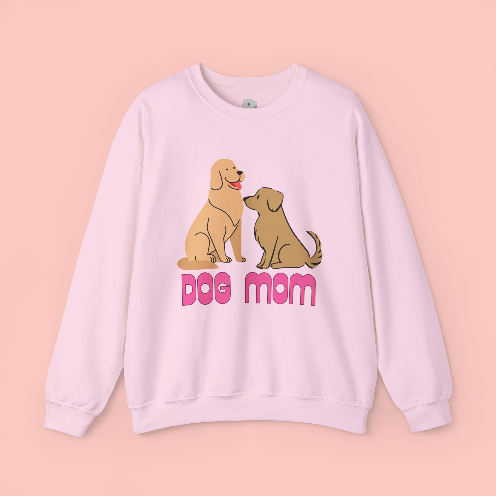 Dog Mom Sweatshirt — Cute Cartoon Dogs "Dog Mom" Crewneck