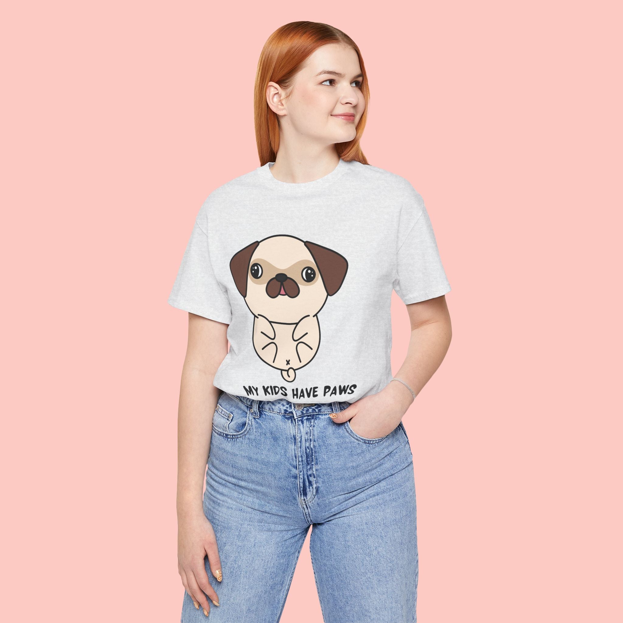 Pug 'My Kids Have Paws' T-Shirt