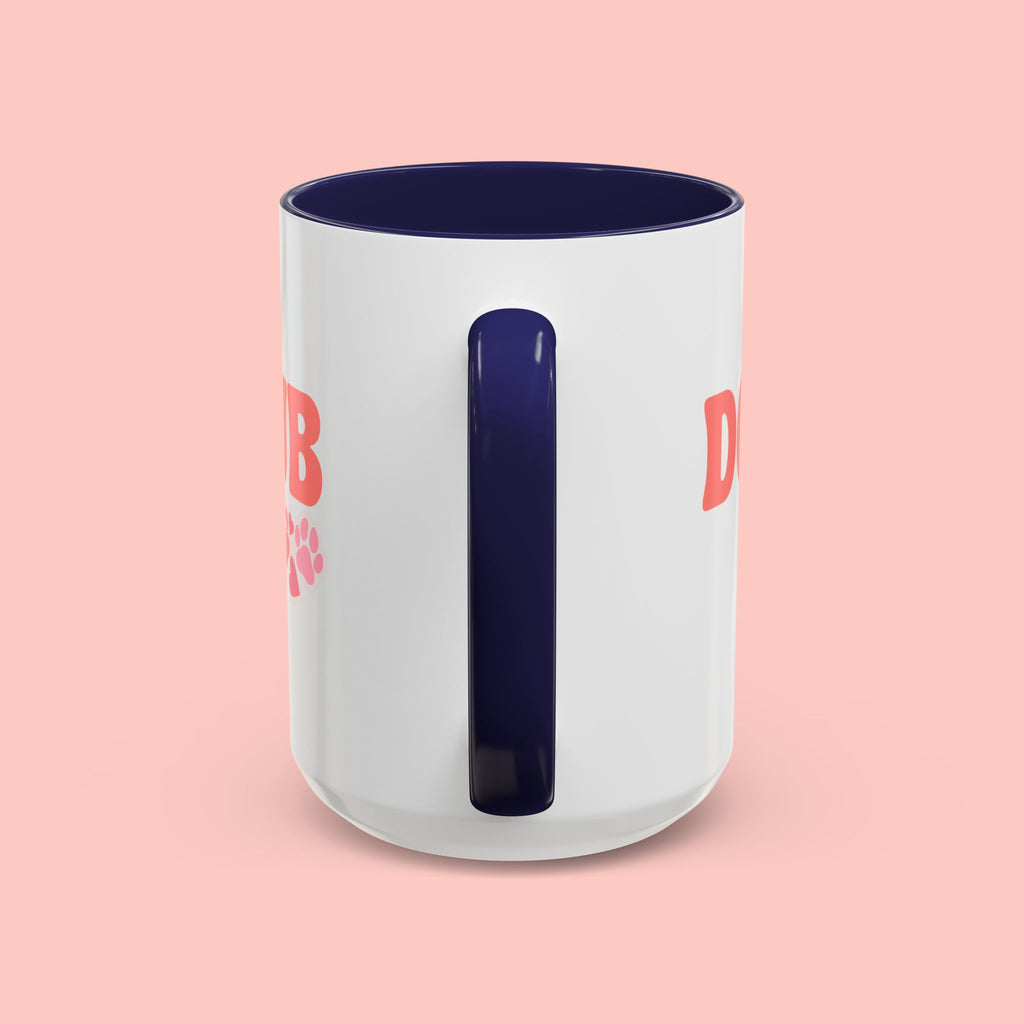 Mom Club Coffee Mug — Cute Paw Print Accent Mug for Dog Moms (11/15 oz)