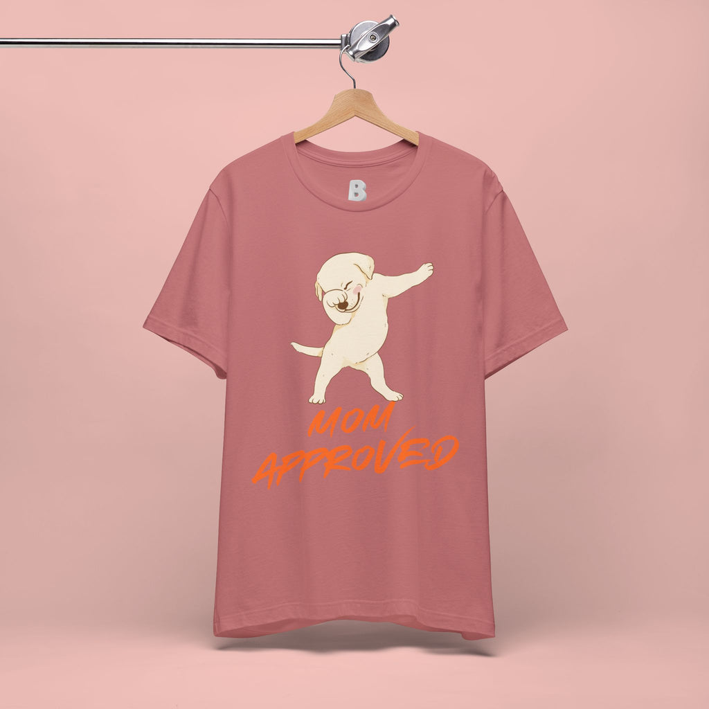 Mom Approved Tee — Dab Dog Graphic T‑Shirt