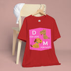Dog Mom T-Shirt — Cute Pink "D for Dog, M for Mom" Graphic Tee