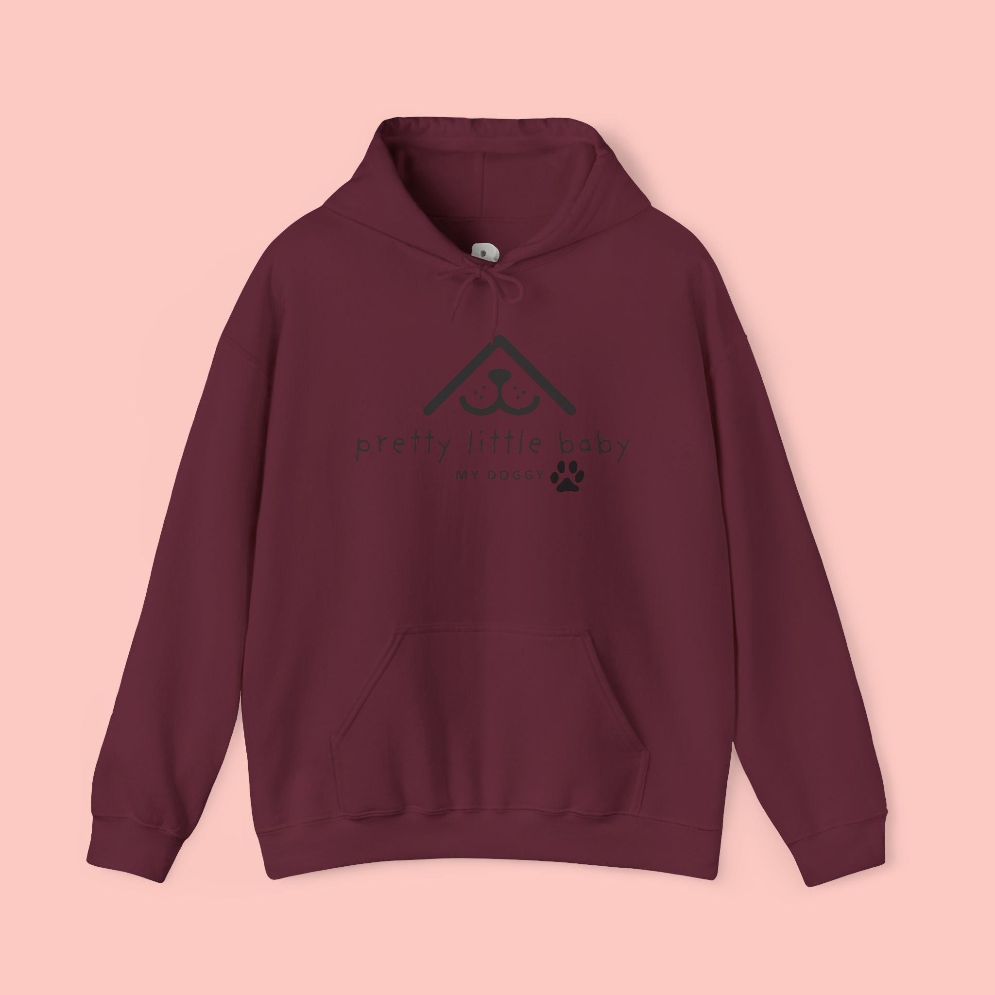 Pretty Little Baby Dog Hoodie – Cute Minimalist Paw Print Sweatshirt