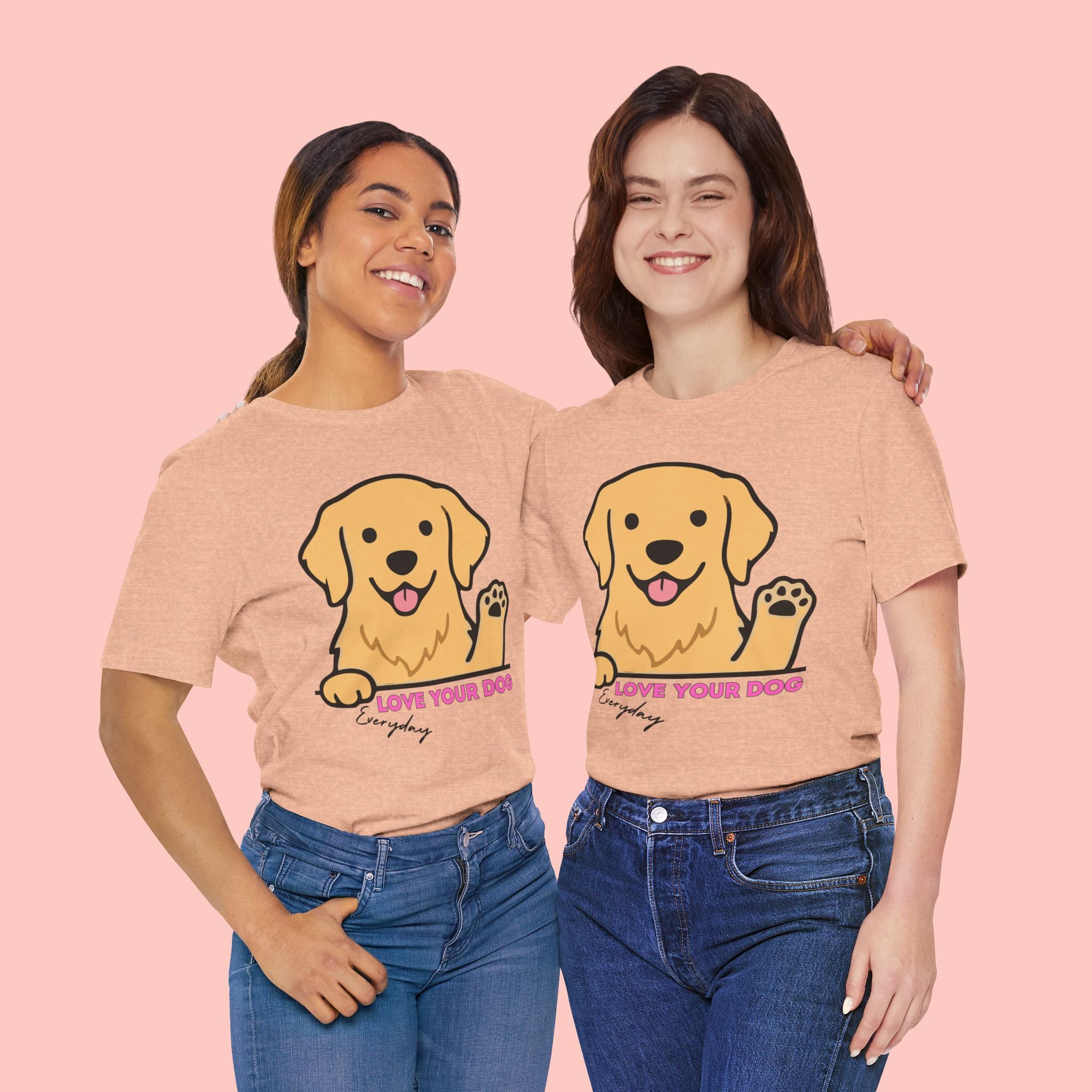 Love Your Dog Tee — Cute Golden Retriever Graphic T-Shirt